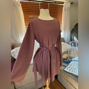 Veiled collection muave tunic  top  .